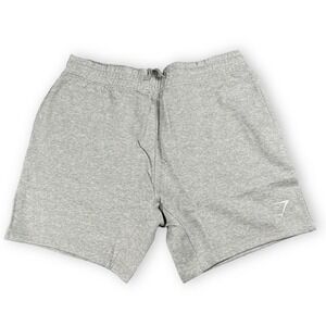 Gymshark Shorts Mens XXXL Grey Logo 7" Slim Fit Crest Pocket Workout‎ Gym relax